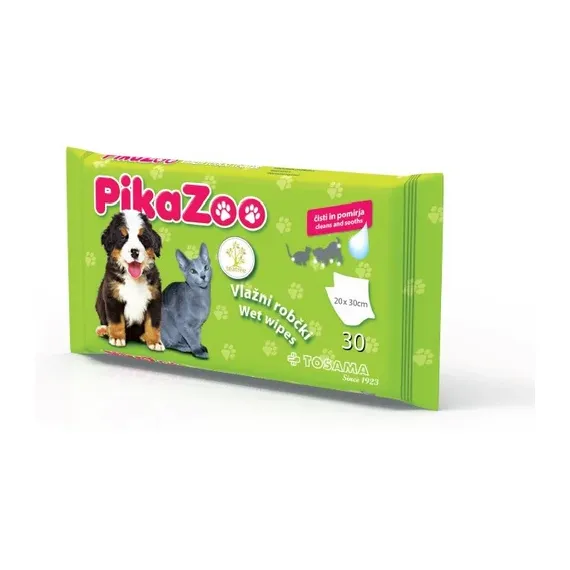 PikaZoo vlažni robčki Bath tea tree, 20 X 30 cm, 30 kosov
