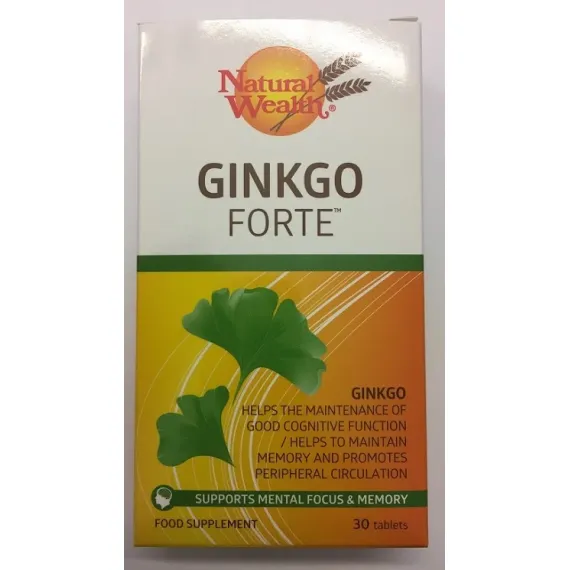 Natural Wealth, Ginkgo Forte, 30 tablet