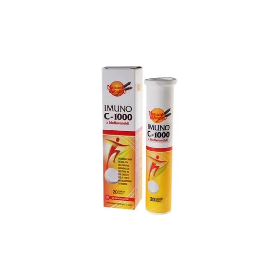 Natural Wealth, Imuno C-1000 z bioflavonoidi, 20 šumečih tablet