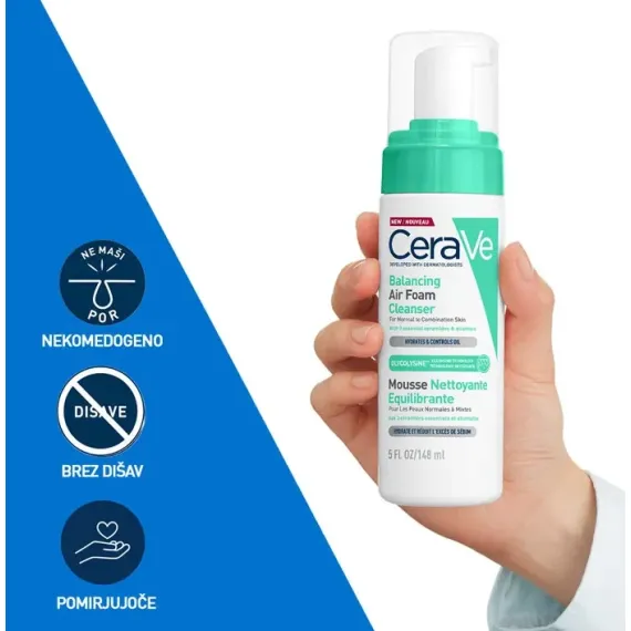 CeraVe, Penasto čistilo za obraz, 148ml