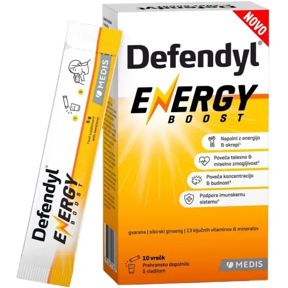 Defendyl Energy Boost napitek, 10 vrečk