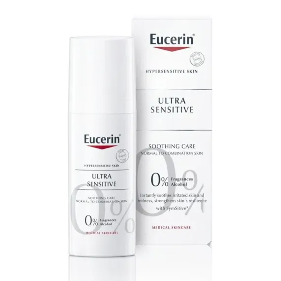 Eucerin, UltraSENSITIVE, fluid za normalno in mešano kožo, 50 ml