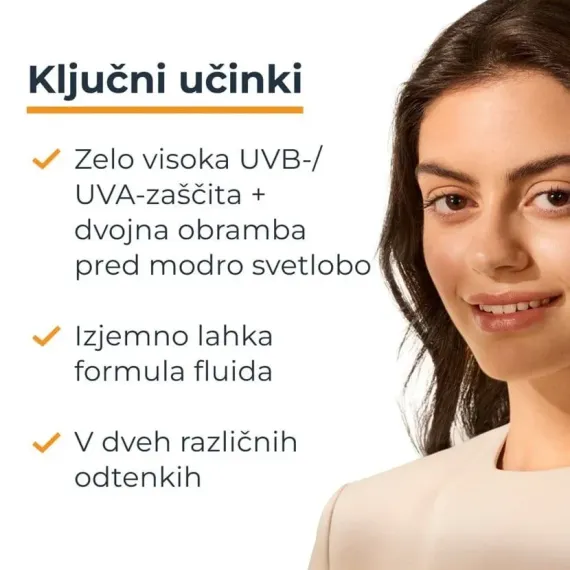 Eucerin, Sun Hydro Protect Tinted, obarvan fluid za zaščito obraza pred soncem medium ZF50+, 50 ml