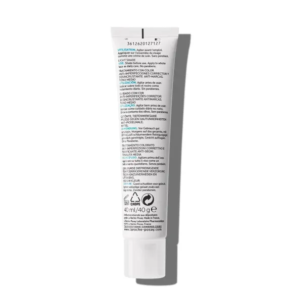 La Roche-Posay Effaclar Duo+, korektivna nega proti nepravilnostim – light, 40 ml