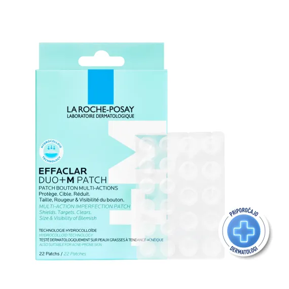 La Roche-Posay Effaclar Duo+, večnamenski obliži proti nepravilnostim, 22 obližev