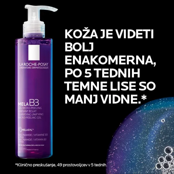 La Roche-Posay, Mela B3 Mikro piling gel proti temnim lisam, 200 ml