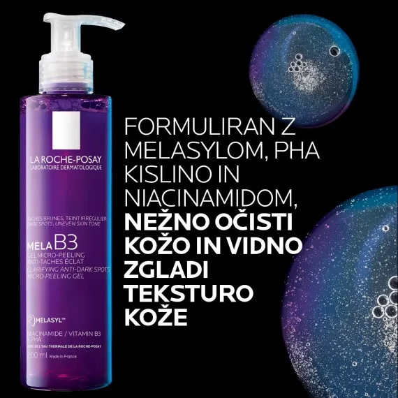 La Roche-Posay, Mela B3 Mikro piling gel proti temnim lisam, 200 ml