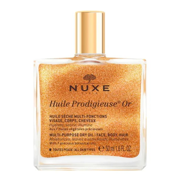 Nuxe, Prodigieuse Or čudežno suho olje z leskom za vsestransko uporabo, 50 ml