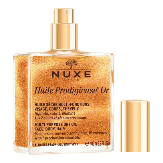 Nuxe, Prodigieuse Or čudežno suho olje z leskom za vsestransko uporabo, 100 ml