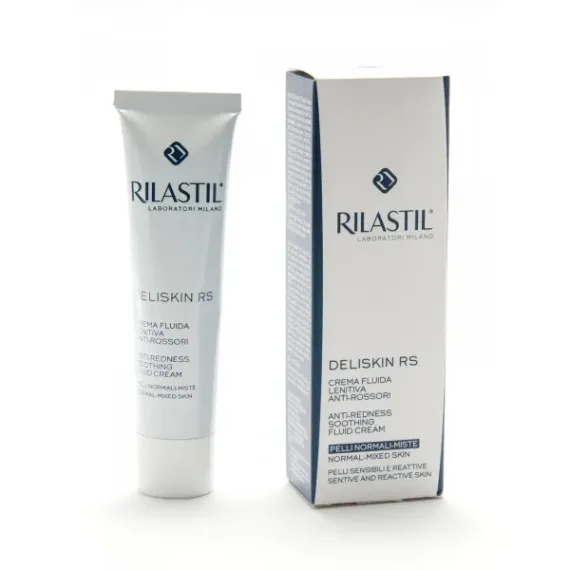 Rilastil, Deliskin RS, blažilni kremni fluid proti rdečici, 40 ml