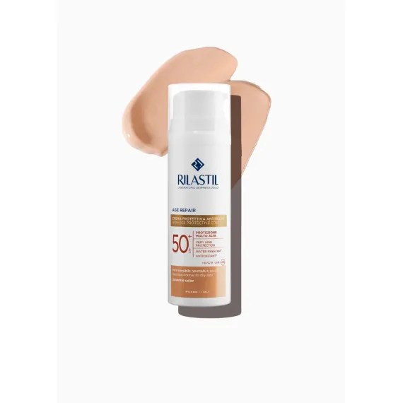 Rilastil, Sun System Age Repair, obarvana krema ZF50+, 50 ml