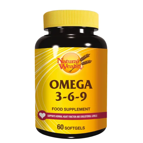 Natural Wealth, Omega 3-6-9, 60 kapsul