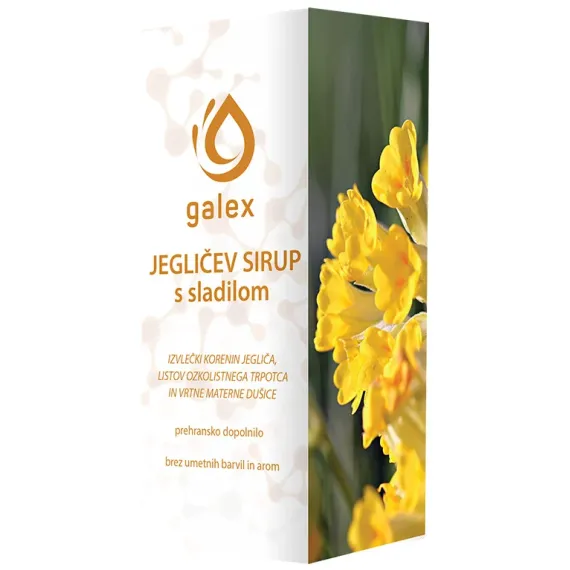 Galex, Jegličev sirup s sladili, 150 ml