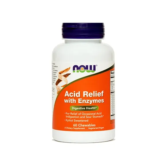 Now, Prebavni encimi, 60 žvečljivih tablet