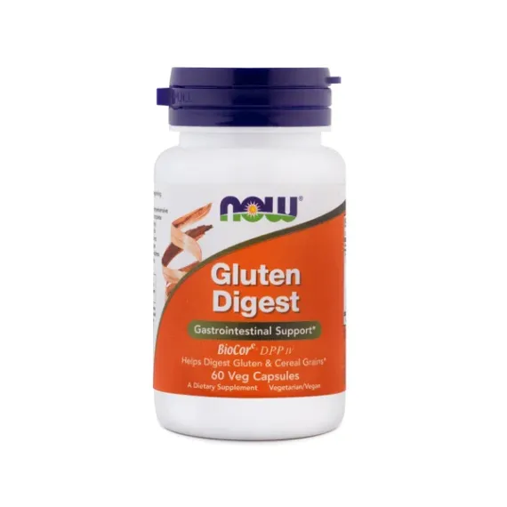 NOW, Gluten digest, encimi za prebavo glutena, 60 kapsul