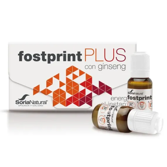 Soria Natural, Fostprint Plus koncentrat z ginsengom, 20 x 15 ml