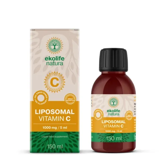 Ekolife Natura, liposomski vitamin C 1000mg, tekočina plastenka 150ml
