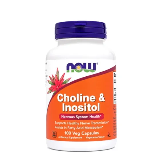 NOW, Holin & inozitol, 100 kapsul