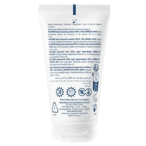 Ducray, Melascreen UV zaščitni fluid proti madežem ZF50+ tuba, 50 ml