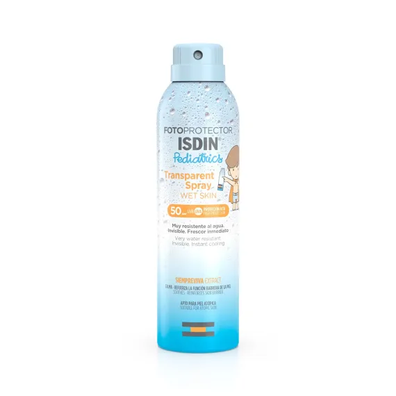 Isdin, Fotoprotector Pediatrics Wet skin prozoren sprej za telo ZF50+, 250ml
