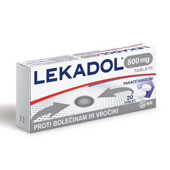 Lekadol 500 mg tablete, 20 tablet