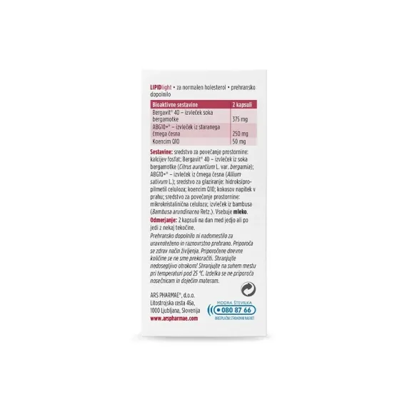 Ars Pharmae, LIPIDlight, 60 kapsul