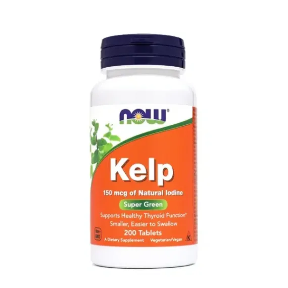 NOW, Kelp-jod, 150 µg, 200 tablet