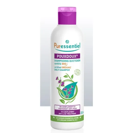 Puressentiel, Anti-Lice organski šampon proti ušem za vsakodnevno uporabo, 200 ml