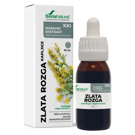 Soria Natural, Zlata rozga XXI kapljice brez alkohola, 50 ml