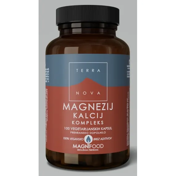 Terranova, Magnezij kalcij kompleks, 100 vegetarijanskih kapsul