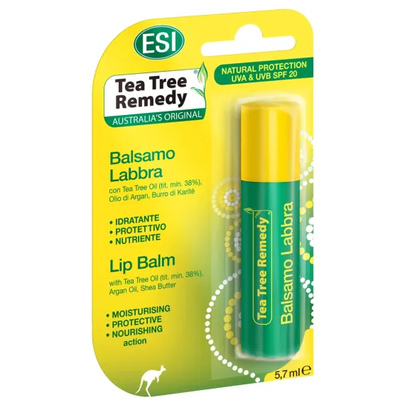 ESI, Tea Tree Remedy balzam za ustnice ZF 20, 5,7 ml