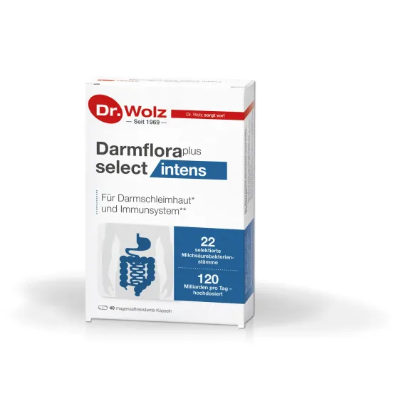 Dr. Wolz, Darmflora plus select intens, 40 gastrorezistentnih kapsul