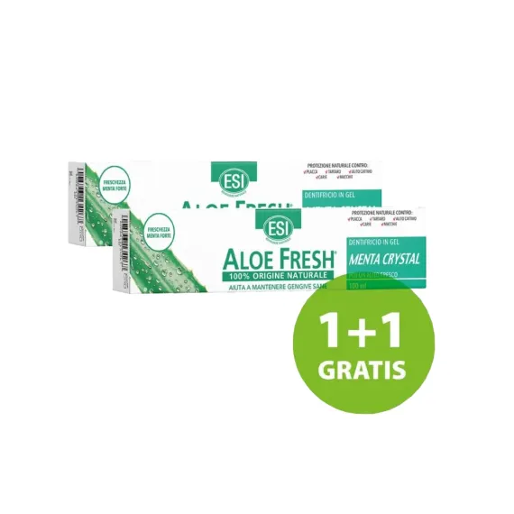 ESI, Aloe fresh zobna pasta za svež dah, 100 ml, 1+1 gratis
