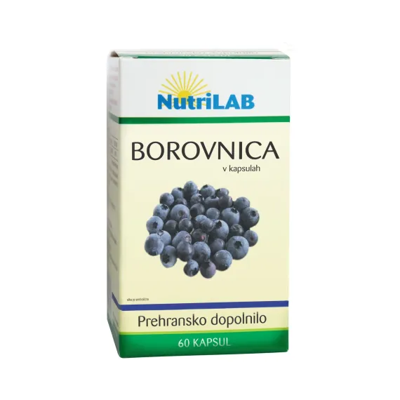 NutriLAB, Borovnica, 60 kapsul 
