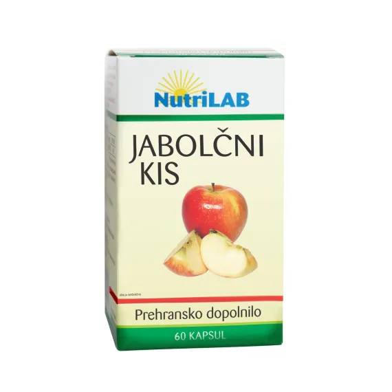 NutriLAB, Jabolčni kis 400 mg kapsule, 60 kapsul
