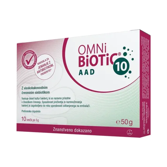 Omni-Biotic, 10 AAD prašek v vrečkah, 5 g, 10 vrečk