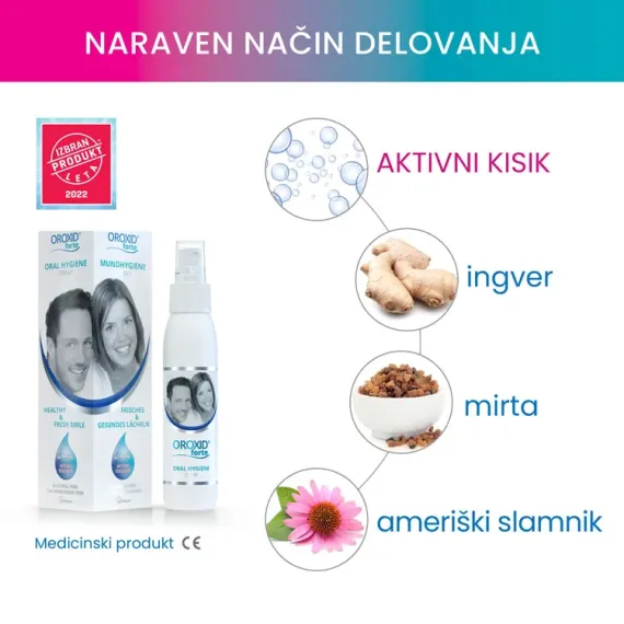 Oroxid forte oralno pršilo, 100 ml raztopine