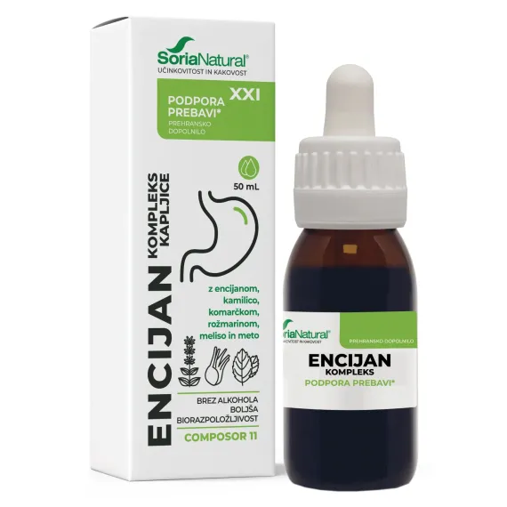 Soria Natural, Encijan kompleks XXI kapljice brez alkohola, 50 ml