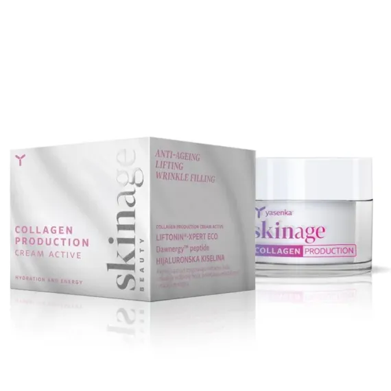Yasenka, Skinage Collagen Production Active, krema za mlado kožo, 50 ml