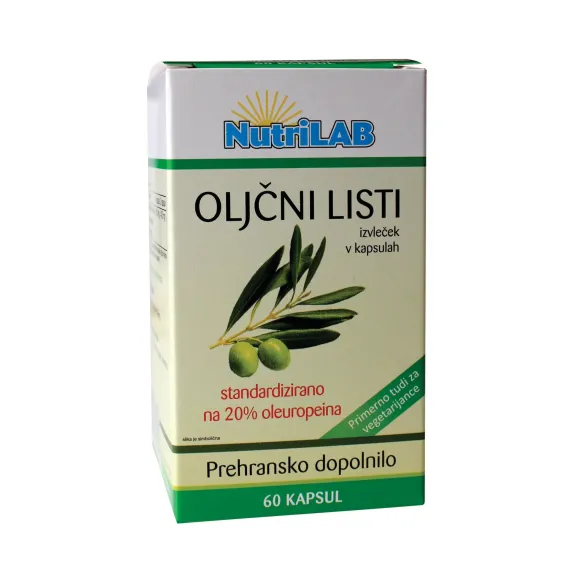 NutriLAB, Oljčni listi, 60 kapsul