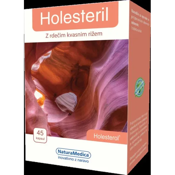 NaturaMedica, Holesteril, 45 veganskih tablet