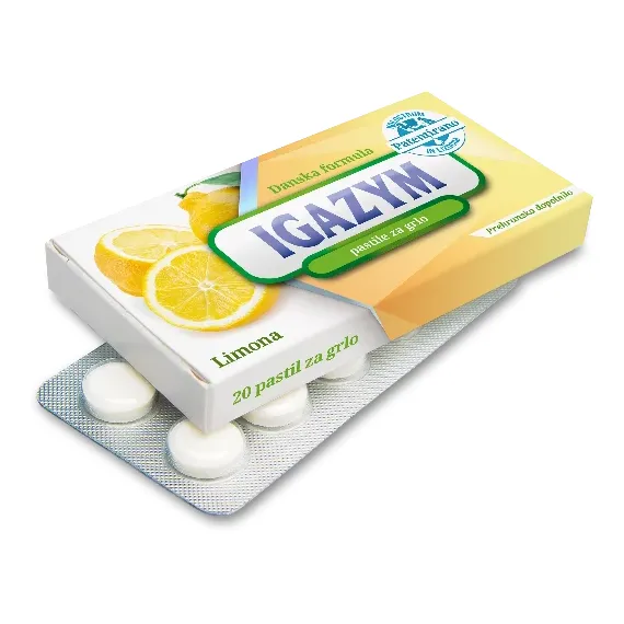 Igazym limona, pastile za grlo s protitelesi in lizocimom, 20 pastil