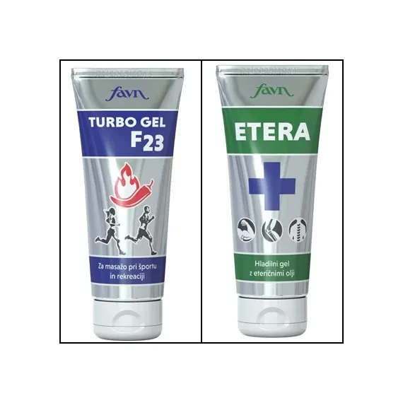 Favn, Turbo gel F23, 100 ml + Etera hladilni gel, 100 ml
