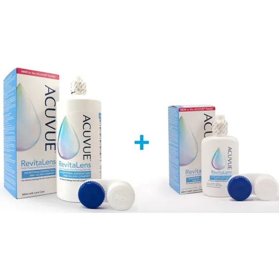 Acuvue Revitalens, Večnamenska raztopina za mehke kontaktne leče, 360 ml + 60 ml gratis