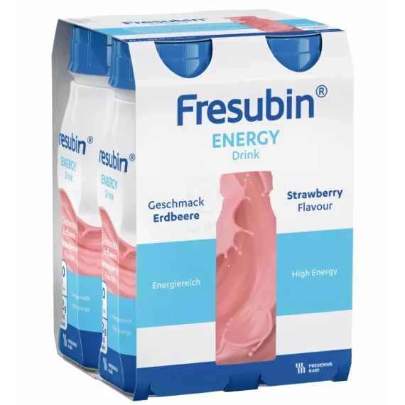 Fresubin Energy Drink, okus jagoda, 200 ml, 4 plastenke