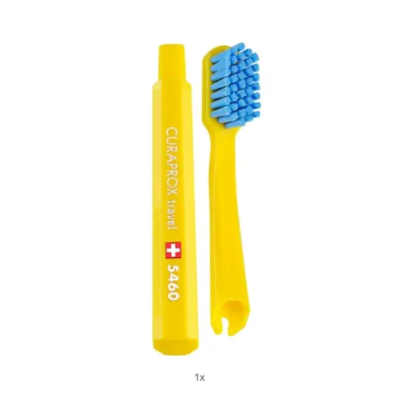 Curaprox, potovalni set Ortho, medzobna ščetka CPS Prime 07 + CPS 14 + CPS 18 + zložljiva zobna ščetka CS 5460 + zobna pasta. 10ml