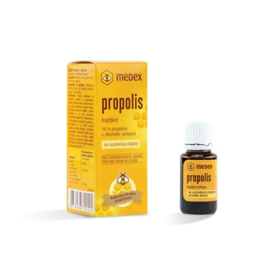 Medex, Propolis kapljice na alkoholni osnovi, 15 ml