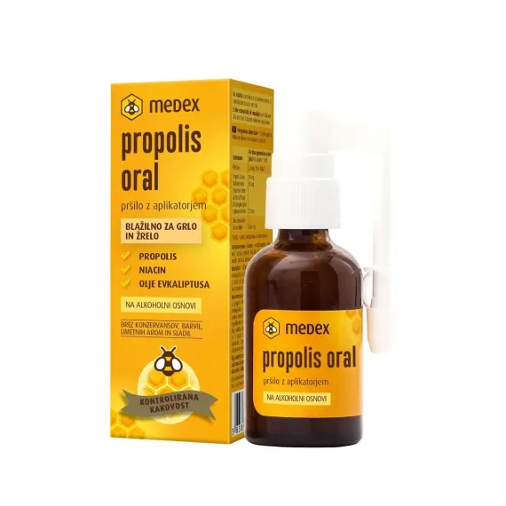 Medex, Propolis oral pršilo na alkoholni osnovi, 30 ml