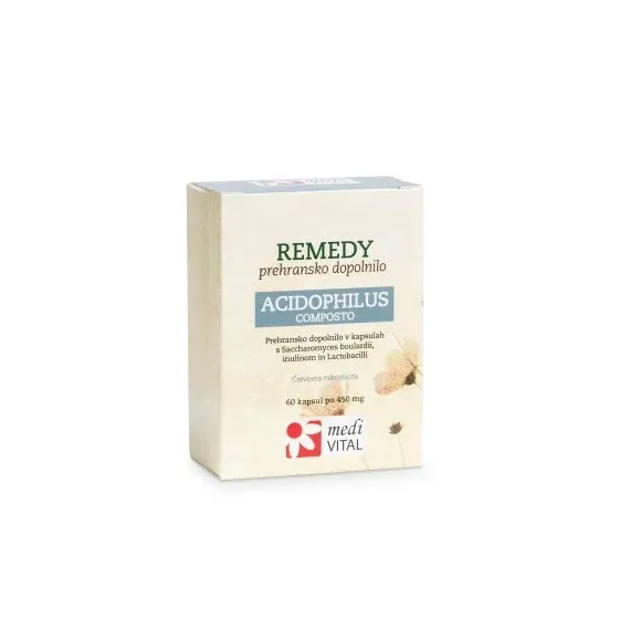 MediVITAL, Remedy Acidophilus composto kapsule, 60 kapsul