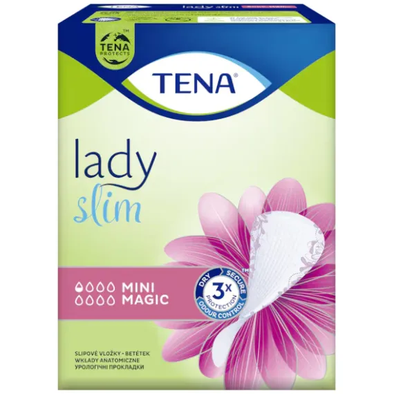 TENA, Slim mini magic, Tanek vložek za inkontinenco, 34 vložkov